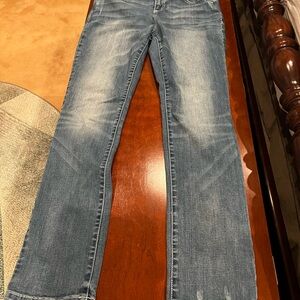 INC International Concepts Women's Straight Leg Blue Jeans